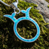 Z ARRON DESIGN Serenity Moonstone kobbertråd vedhæng halskæde