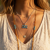 ♒ Aquarius Opal Zodiac Necklace – January 20 to February 18