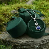 Z ARRON DESIGN Serenity Moonstone kobbertråd vedhæng halskæde