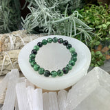 Βραχιόλι Mala Ruby Zoisite με βελούδινο πουγκί