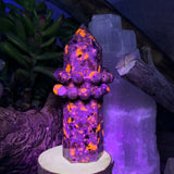 Yooperlite - The Stone that Glows + Mala Bracelet Combo Set