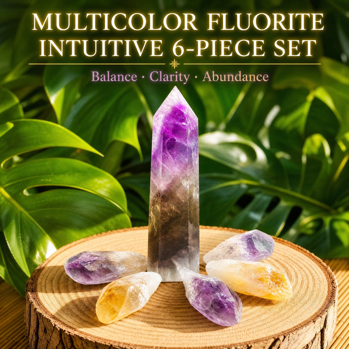 Çok Renkli Florit Sezgisel 6 Parçalı Set