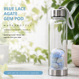 Blue Lace Agate Gem Pod-waterfles 💧