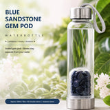 Blue Sandstone Gem Pod-waterfles 💧