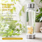 Braziliaanse Citrien Gem Pod-waterfles 💧