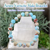 Pulsera Mala Azure Variscita Con Bolsa De Terciopelo