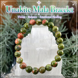 Pulsera Mala Unakita Con Bolsa De Terciopelo