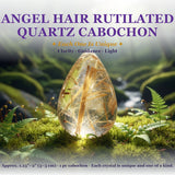 Lágrima de Cuarzo Rutilado de Cabello de Ángel