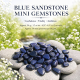 Blauwe Zandsteen Mini Edelstenen (50 Gram / 1.7oz. Lot)