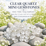 Bergkristal mini-edelstenen (partij van 50 gram / 1,7 oz)