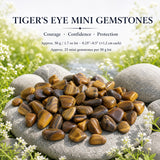 Tijgeroog mini-edelstenen (50 gram / 1,7 oz. Lot)