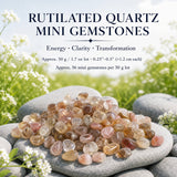 Rutielkwarts mini-edelstenen (partij van 50 gram / 1,7 oz)