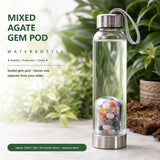Gemengde Agate Gem Pod-waterfles 💧