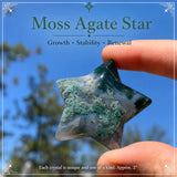 Moss Agate Star