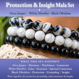 Protection & Insight 3-PC Crystal Mala Bracelet Set