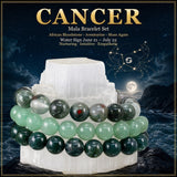 ♋ Cáncer - 21 de junio - 22 de julio - Conjunto de pulseras de cristal de astrología del zodíaco