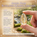 Lágrima de Cuarzo Rutilado de Cabello de Ángel