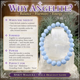 Pulsera Mala Angelita Con Bolsita De Terciopelo