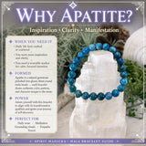 Pulsera Mala Apatita Con Bolsita De Terciopelo