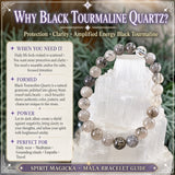 Juego de pulseras Mala de cristal de 3 piezas Energy Protection