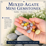 Gemengde Agaat Mini Edelstenen (50 Gram / 1.7oz. Lot)