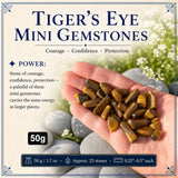 Tijgeroog mini-edelstenen (50 gram / 1,7 oz. Lot)