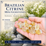 Braziliaanse Citrien Mini Edelstenen (50 Gram / 1.7oz. Lot)
