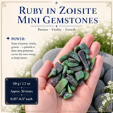 Robijn in Zoisite Mini-edelstenen (50 gram / 1,7 oz. Lot)