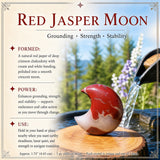 Red Jasper Crescent Moonstones