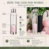 Rozenkwarts Gem Pod Waterfles 💧