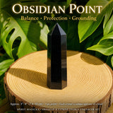 Ensemble d'amélioration de l'énergie d'obsidienne et de citrine