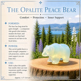 $10 SALE TODAY ONLY! - Opalite Peace Bear & Palmstone Set