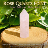 Juego de 7 piezas de cuarzo rosa Higher Love