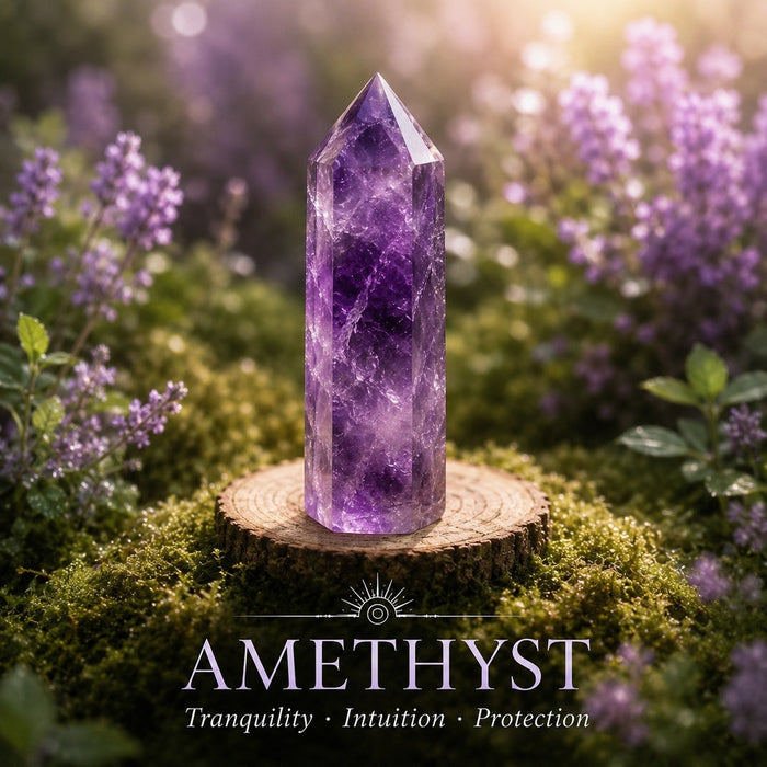 Amethyst crystal point