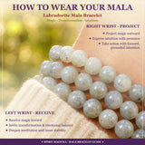 Pulseira Mala Labradorita Com Bolsa De Veludo
