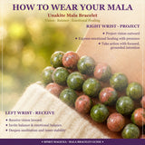 Pulsera Mala Unakita Con Bolsa De Terciopelo