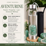 Aventurijn Gem Pod Waterfles 💧