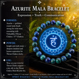 Conjunto de pulsera Mala del chakra de la garganta🌈
