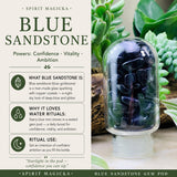Blue Sandstone Gem Pod-waterfles 💧