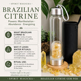 Braziliaanse Citrien Gem Pod-waterfles 💧