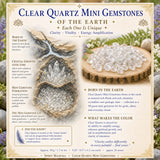 Bergkristal mini-edelstenen (partij van 50 gram / 1,7 oz)