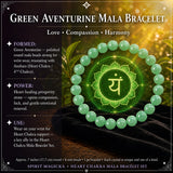 Conjunto de pulseras Mala del chakra del corazón🌈