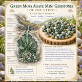 Groen Mos Agaat Mini Edelstenen (50 Gram / 1.7oz. Lot)