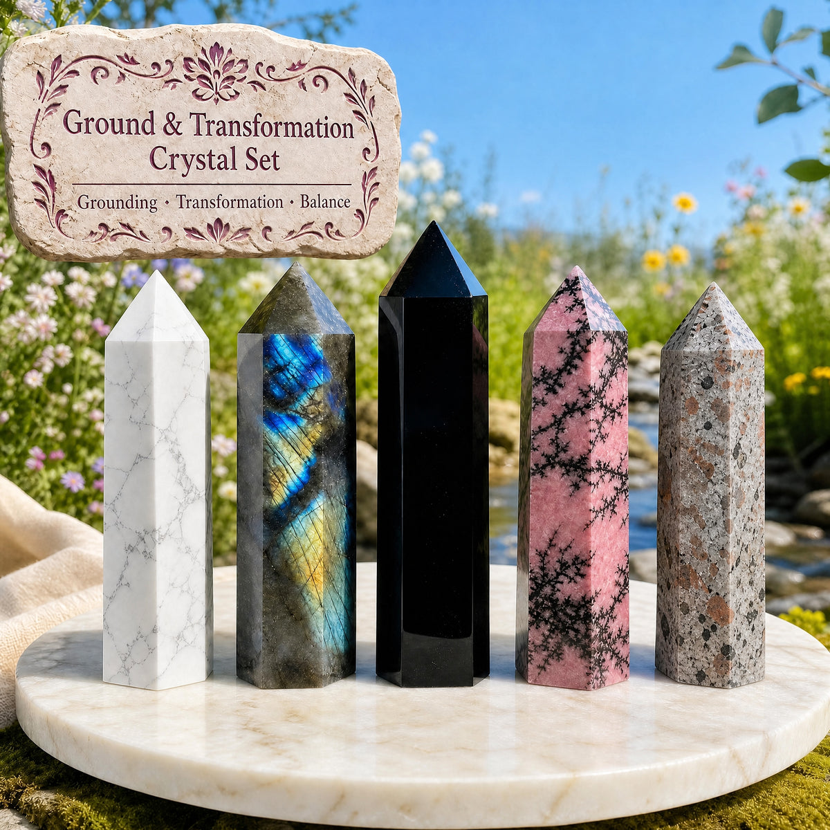 5 Parça Topraklama Kristal Kiti
