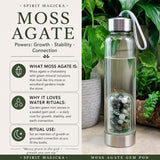 Moss Agate Gem Pod-waterfles 💧