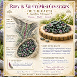 Robijn in Zoisite Mini-edelstenen (50 gram / 1,7 oz. Lot)