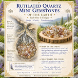 Rutielkwarts mini-edelstenen (partij van 50 gram / 1,7 oz)