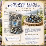 Labradorit Küçük Kaba Taşlar (50 Gram / 1.7oz Lot)