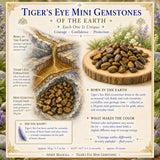 Tijgeroog mini-edelstenen (50 gram / 1,7 oz. Lot)