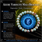 Conjunto de pulsera Mala del chakra de la garganta🌈